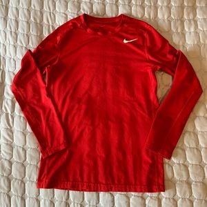 Nike red Dry-Fit fit workout shirt